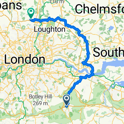 Bikepacking the m25 - Day 2 - From Dunton Green to Goffs Oak