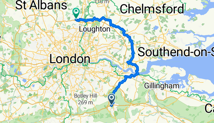 Bikepacking the m25 - Day 2 - From Dunton Green to Goffs Oak