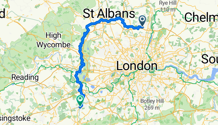 Bikepacking the m25 - Day 3 - From Goffs Oak to Woking
