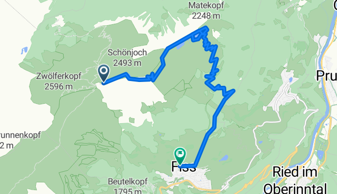 Schonjoch nach Seilbahnstraße