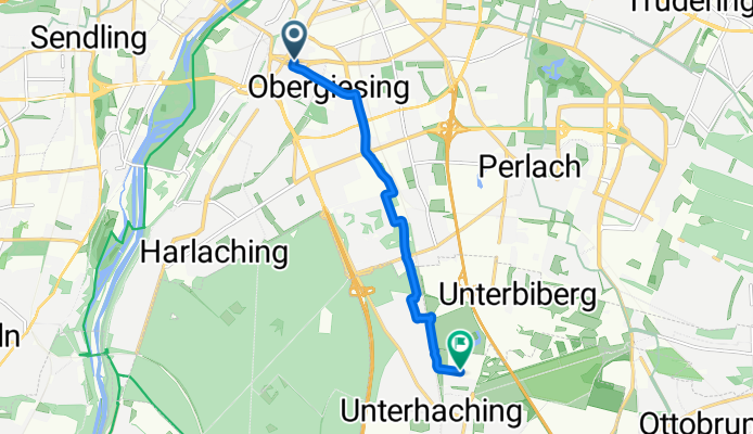 Wendelsteinstraße, München nach Am Sportpark, Unterhaching