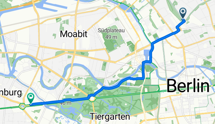 Theodor-Heuss-Weg, Berlin nach Straße des 17. Juni, Berlin