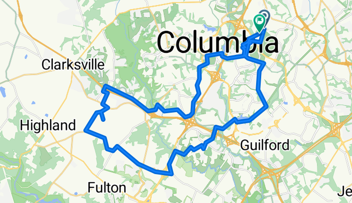 Thunder Hill Rd, Columbia to Thunder Hill Rd, Columbia