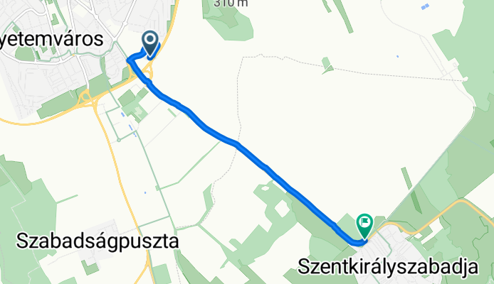 8-as főút, Veszprém - Veszprémi út, Szentkirályszabadja