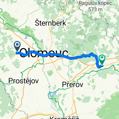 Biskupství, Náměšť na Hané do Hranice VII-Slavíč, Hranice