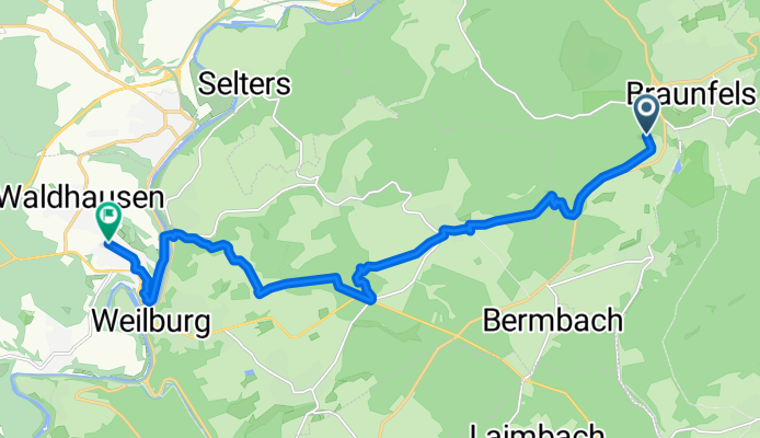 Schluchtensteig Etappe 1 Stühlingen-Blumberg, Braunfels nach Westerwaldstraße, Weilburg