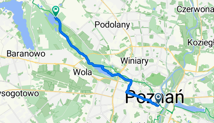 Garbary, Poznań do Strzeszynek, Poznań