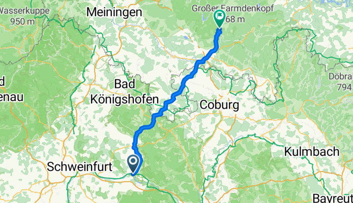 Am Ziegelbrunn, Haßfurt nach Am Badehaus, Masserberg