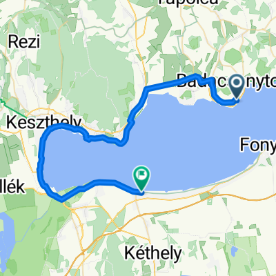 Park utca, Badacsonytomaj - Rákóczi Ferenc utca, Balatonmáriafürdő