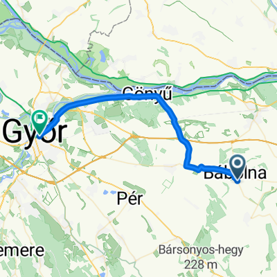 Dr Köves János út, Bábolna to Szt István út, Győr