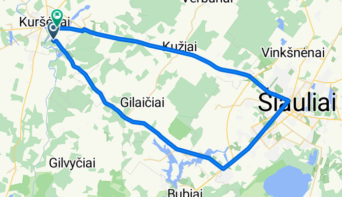 Girios g., Kuršėnai to Vilniaus g., Kuršėnai