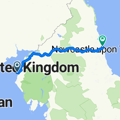 Workington, Cumberland to England Coast Path, North Shields