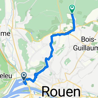 Rue de Lillebonne Prolongée, Rouen naar D 3, Houppeville
