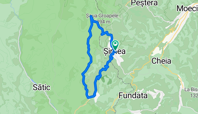 Traseu Sirnea - Ciocanu - Dambovicioara - Cheile Dambovicioarei -Sirnea