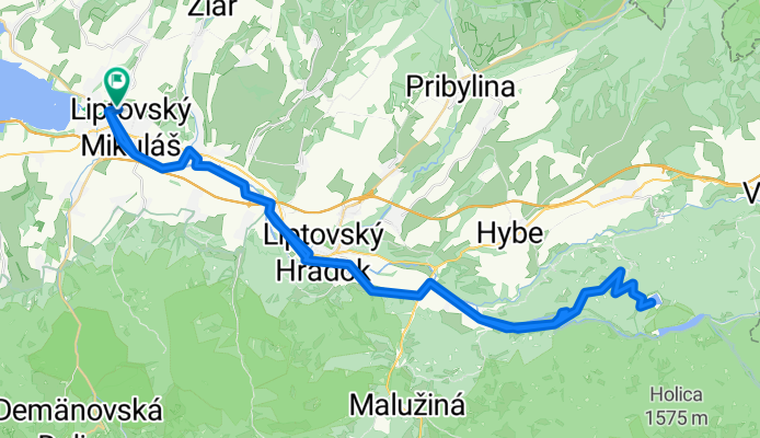 Liptovský Mikuláš,Čierny Váh a späť.