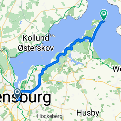 Am Pferdewasser, Flensburg nach Holnisser Fährstraße, Glücksburg (Ostsee)