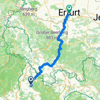 Stadtlauringen - Erfurt