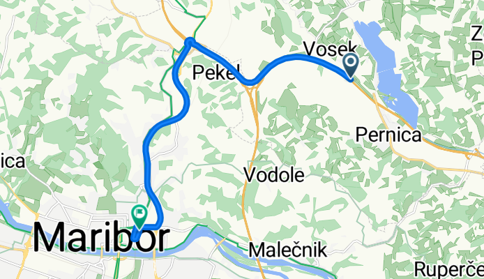 Vosek to Mlinska ulica