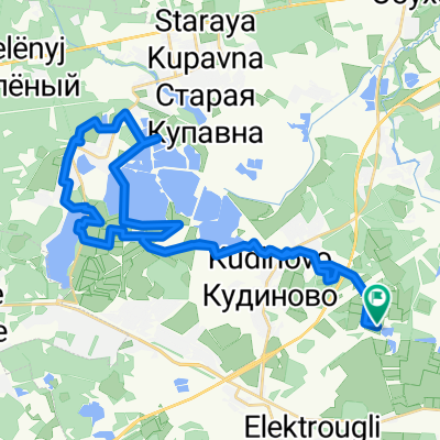 улица Кудиновский Карьер, Богородский городской округ to улица Кудиновский Карьер, Богородский городской округ