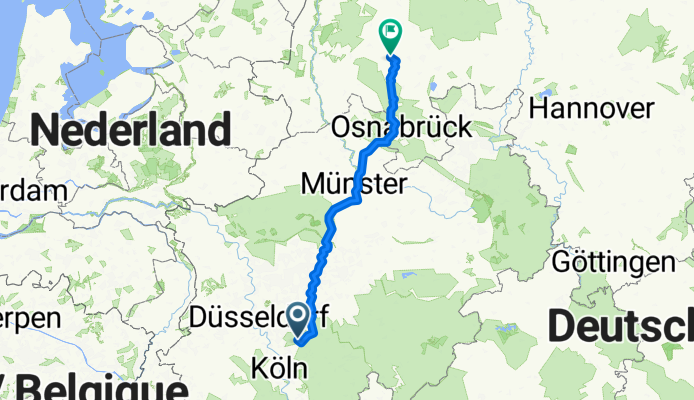 Kuhle -&gt;Quakenbrück - 259,1 km, 824 hm