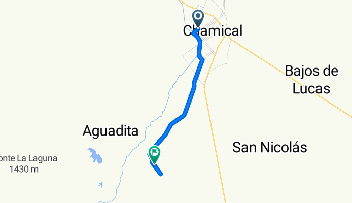 Ruta desde Vicente Almonacid