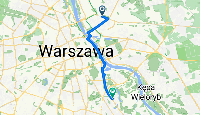 Witebska, Warszawa do Powsińska, Warszawa