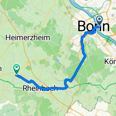 Beuel, Bonn nach Odendorf, Swisttal