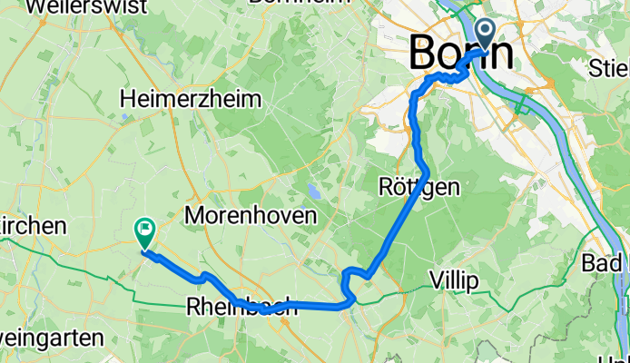 Beuel, Bonn nach Odendorf, Swisttal