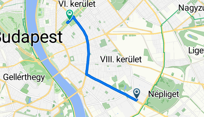 Győrffy István utca, Budapest to Liszt Ferenc tér, Budapest