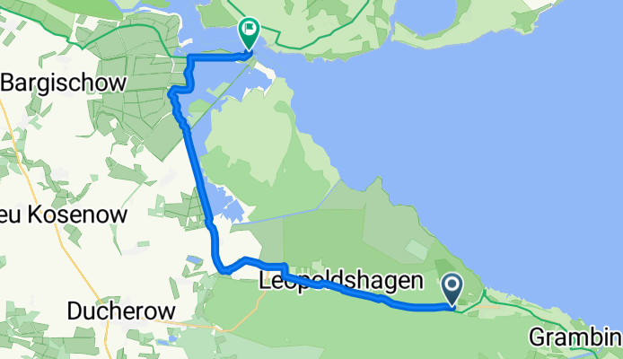 Mitteldrift nach Ende der Ausbaustrecke