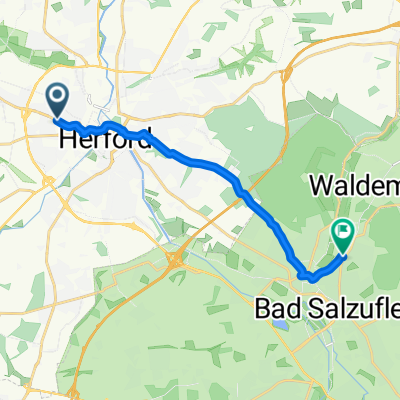Weststraße, Herford nach Am Steinbrink, Bad Salzuflen