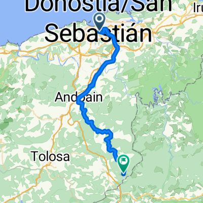 Morlans Pasealekua, San Sebastián a Leitzaran Bidea, Berastegi