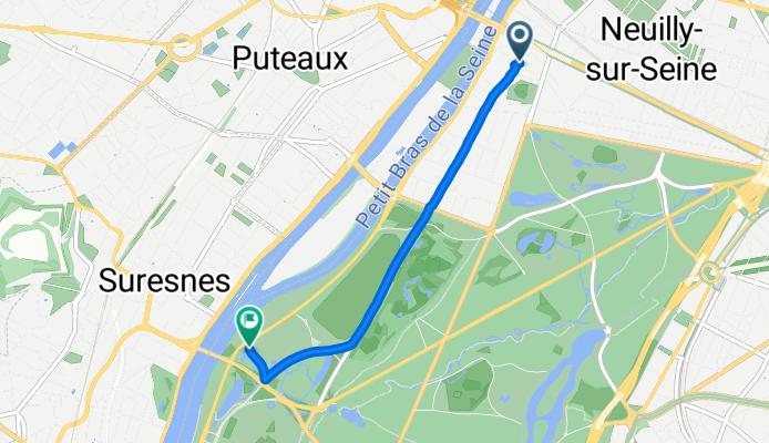 Tunnel de Neuilly, Neuilly-sur-Seine nach Allée du Bord de l'Eau, Paris