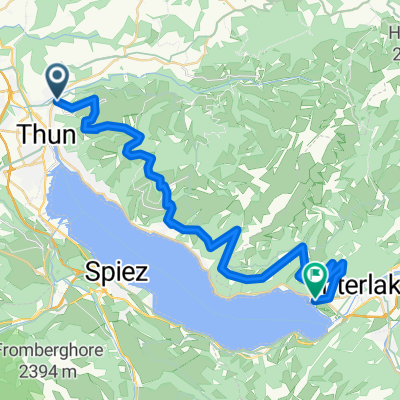 Unterdorfstrasse, Steffisburg nach Seestrasse, Unterseen