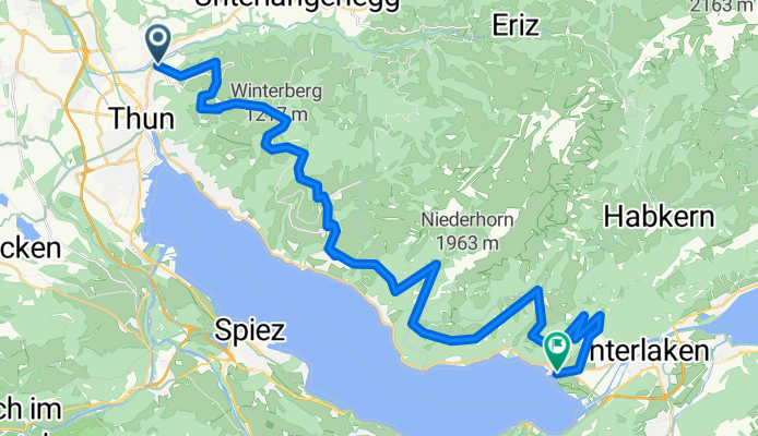 Unterdorfstrasse, Steffisburg nach Seestrasse, Unterseen