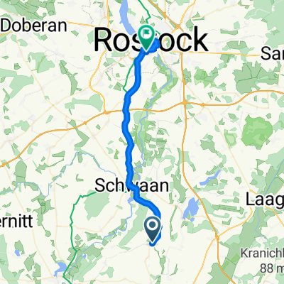 5.Etappe Warnow, Mistorf nach Rostock