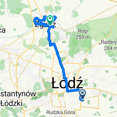 J Brzechwy, Łódź do 1 Maja, Zgierz