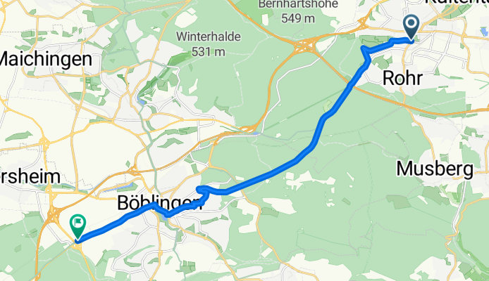 Von Stuttgart bis Böblingen