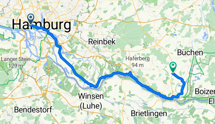 Etape 3 Hamburg Hotel - Lütau (Gasthof Basedau))