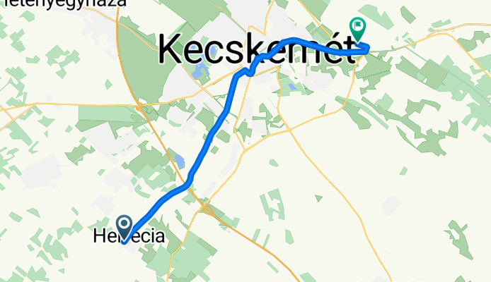 Kiskőrösi út, Helvécia - Repülőtér És Védőterülete, Kecskemét