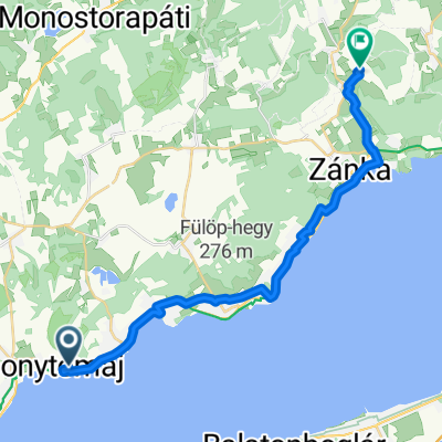 Zsálya utca, Badacsonytomaj to Szentantalfa