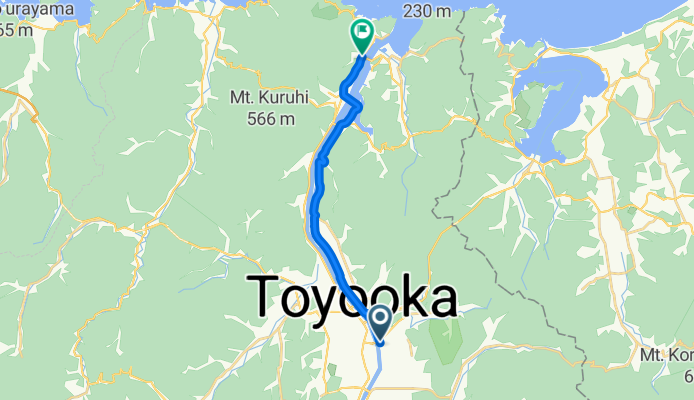 Tachino, Toyooka to Oshima, Toyooka