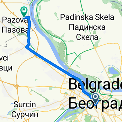 Route from Savska