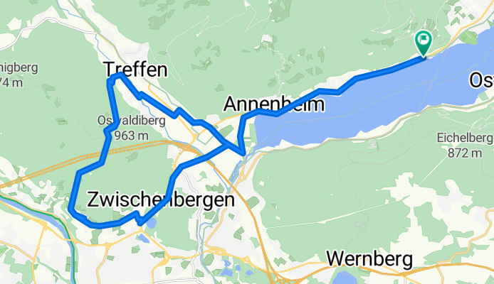 Route in Treffen am Ossiacher See