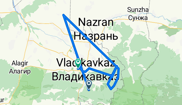 Маршрут в улица Асланбека Хадарцева