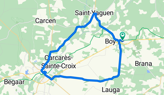 De Rue du Trouilh à Rue du Trouilh