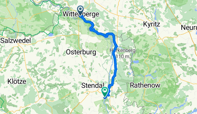 Etappe 6 Wittenberge - Tangermünde