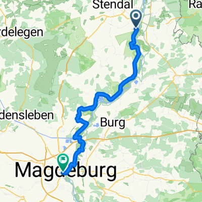 Etappe 7 Tangermünde - Magdeburg Hbf /