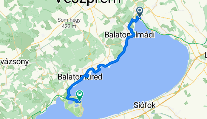 From Balatonfűzfő to Tihany