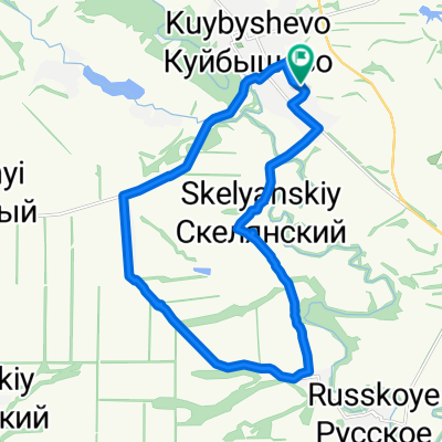 От Восточная улица 57, Куйбышево до Восточная улица 57, Куйбышево